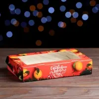 Коробка подарочная складная &laquo;Поздравление&raquo;, 20&times;12&times;4 см