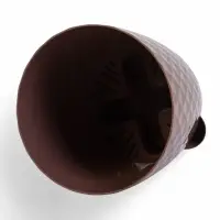 Кашпо с прикорневым поливом "Румба" 1,5 л, D14 см, h-14,5 см, цвет мокко