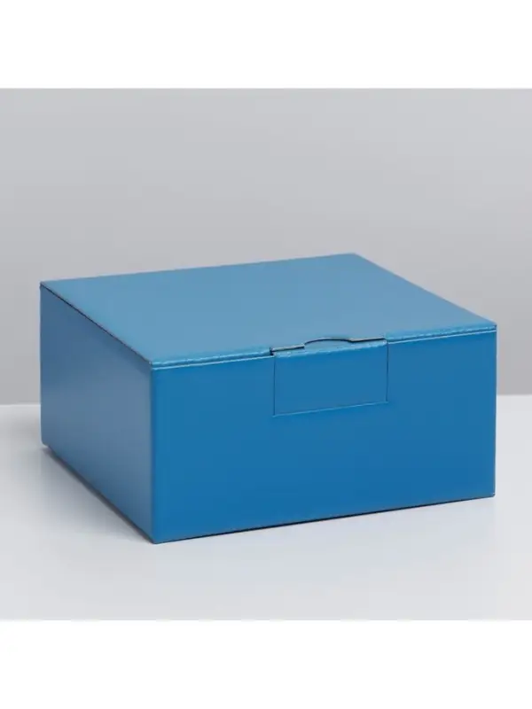 Коробка подарочная складная, упаковка, &laquo;Синяя&raquo;, 15 х 15 х 7 см