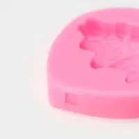 Молд &laquo;Куколка&raquo;, силикон, 6.5&times;6.8&times;1.3 см, розовый