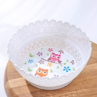 Ваза для хлеба и фруктов &laquo;Зефир. Принт&raquo;, d=20 см, цвет МИКС