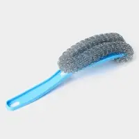 Губка для посуды Доляна, с ручкой, металлическая, 24&times;5&times;5 см, МИКС