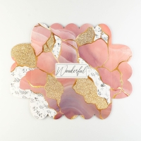 Коробка для печенья, кондитерская упаковка с PVC крышкой, &laquo;Камень&raquo;, 20 х 30 х 8 см