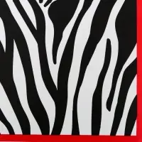 Пленка для цветов двухсторонняя "Зебра" красный, 58&times;58&plusmn;5% см