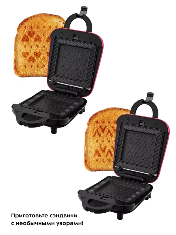 Вафельница электрическая КТ-3684 (2 в 1) - 460 Вт