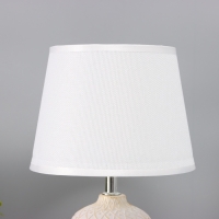 Лампа настольная "Узор" 1х40Вт Е14 белый 20х20х34см