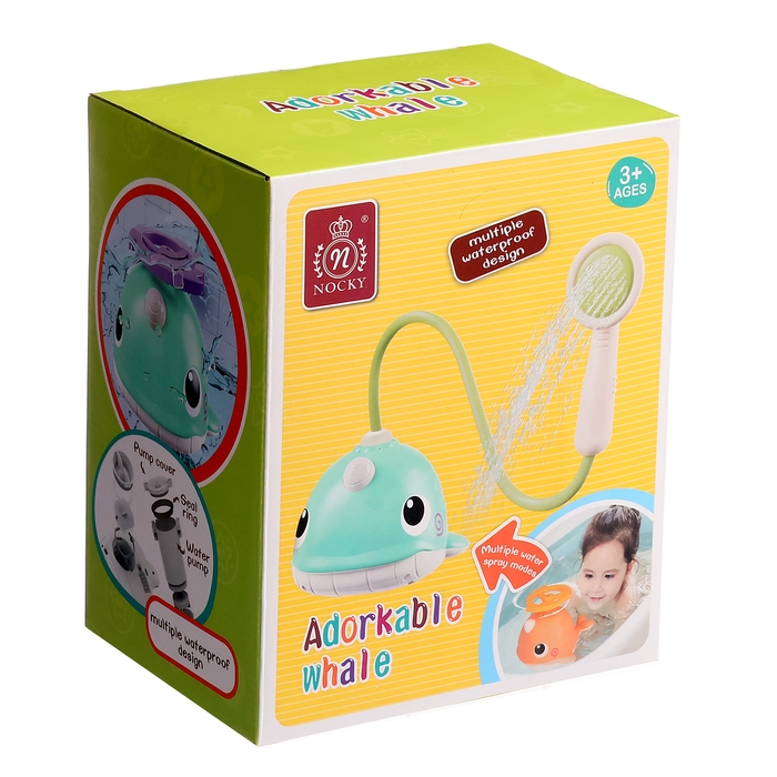 Фонтанчик для купания в ванной &laquo;Китёнок&raquo;, лейка, 3 сменных насадки