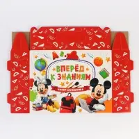 Коробка складная &laquo;Вперёд к знаниям&raquo;, Микки Маус,  33,7 х 25,7 х 7,9 см