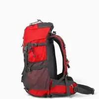 Рюкзак тур 65+5л, 30*20*53, отдел на шнурке, 5нар+2вн кармана, цвет красный