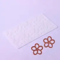 Форма для шоколада &laquo;Цветочки&raquo;, силикон, 8 ячеек, 21&times;11&times;0.3 см, прозрачная