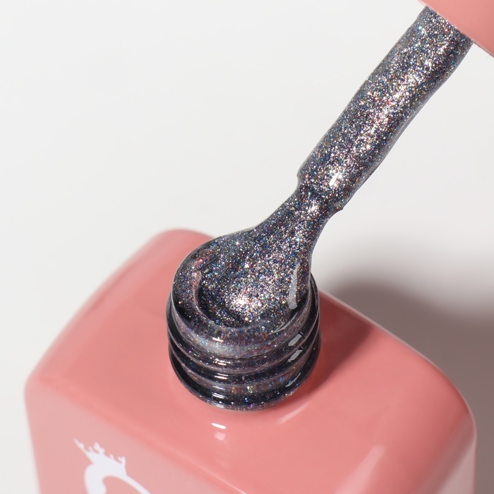 Гель лак для ногтей &laquo;CAT`S EYE SHINE&raquo;, 3-х фазный, 10 мл, LED/UV, цвет серебристый (38)