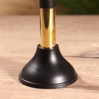 Подсвечник на 1 свечу "Креманка" латунь, черный с золотом 8х8х18 см