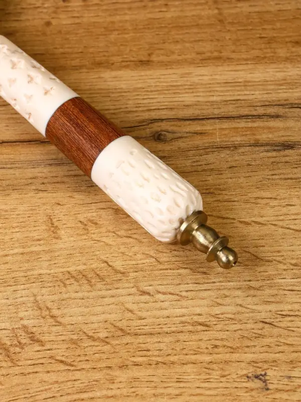 Лупа "Пралине" латунь, смола, манговое дерево 7,5х7,5х23 см