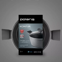 Кастрюля 2 литра Kontur-20C крышка индукция антипригарное