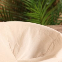 Корзинка с тканевым подкладом, 25х25х9 см, ротанг