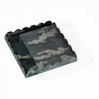 Коробка для печенья, &laquo;Камуфляж&raquo; 21&times;21&times;3 см