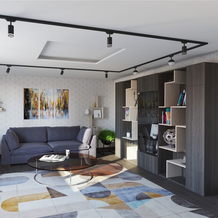 Светильник трек-й ARTLINE повор-й шар 100x100x75mm GX53 230В пластик 4м&sup2; черн 59926 9 Ritter