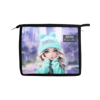 Папка для тетрадей А5, 243x200x80 мм, deVENTE "Paris Girl", молния сверху, пластиковая, для девочки