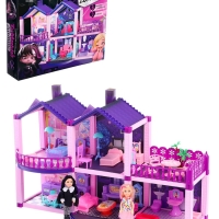 Кукольный дом &laquo;Тёмный домик&raquo;, 2 куклы, мебель, аксессуары