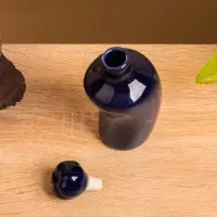 Сосуд для масла "Антика" керамика, цв. синий, 5х5х12 см