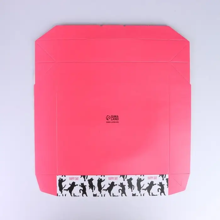 Кондитерская упаковка, коробка с ламинацией &laquo;Котики&raquo;, 20 х 20 х 4 см