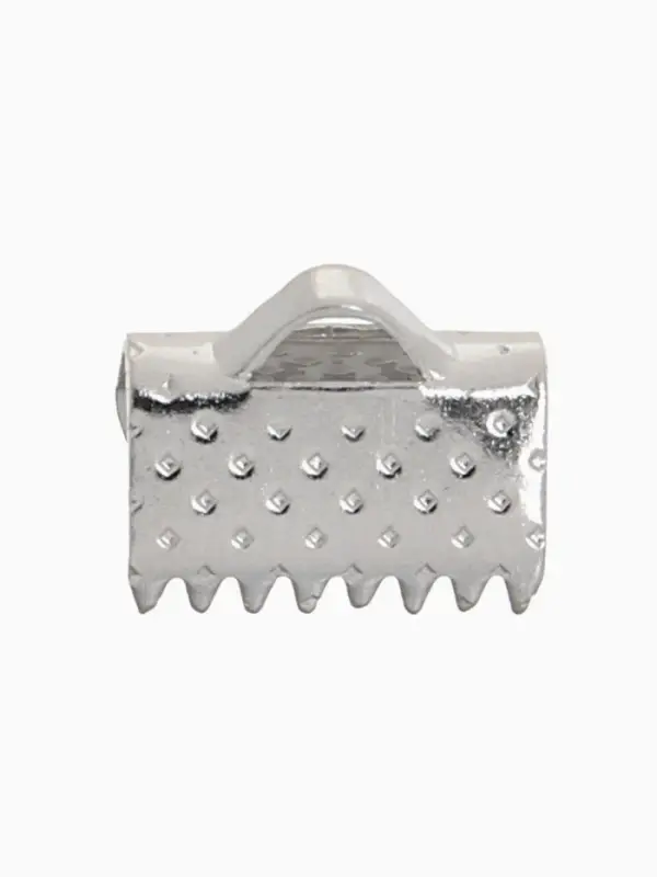 Зажим для ленты, (набор 20шт), цвет серебро, 10 мм, СМ-339