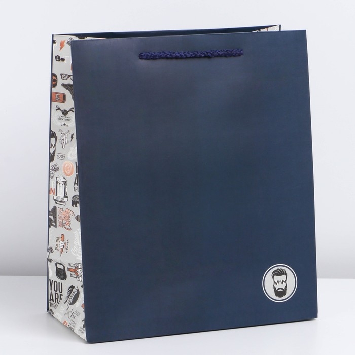 Пакет подарочный ламинированный вертикальный, упаковка, &laquo;Ты лучший&raquo;, ML 23 х 27 х 11,5 см