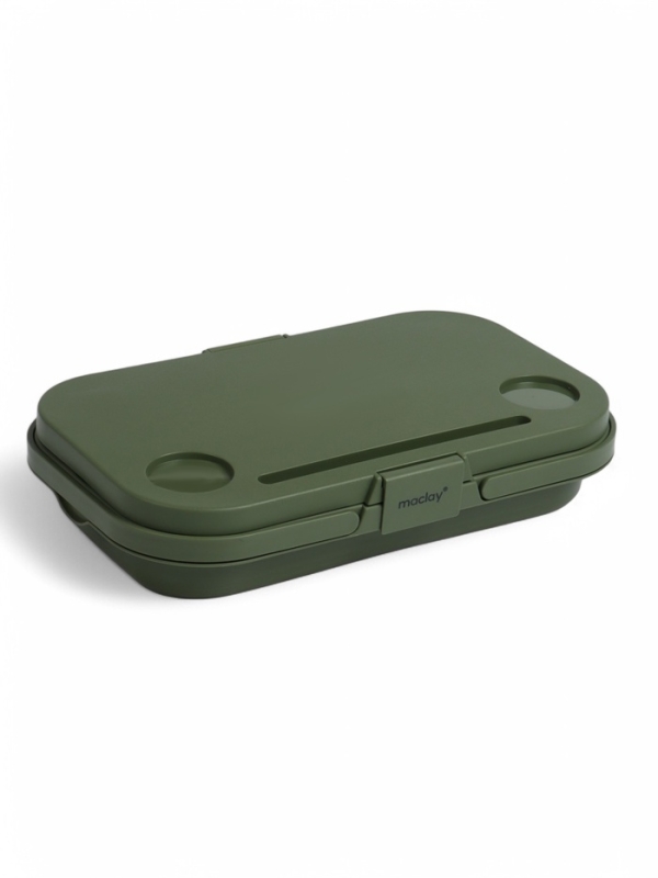 Корзина - столик Maclay 2 в 1, складная, 47 х 28,5 х 23,5 см, стол 45 х 28 х 16 см, зелёная