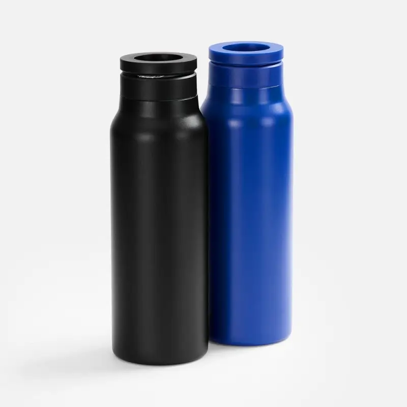 Термобутылка Magnus с магнитным держателем для телефона, черная