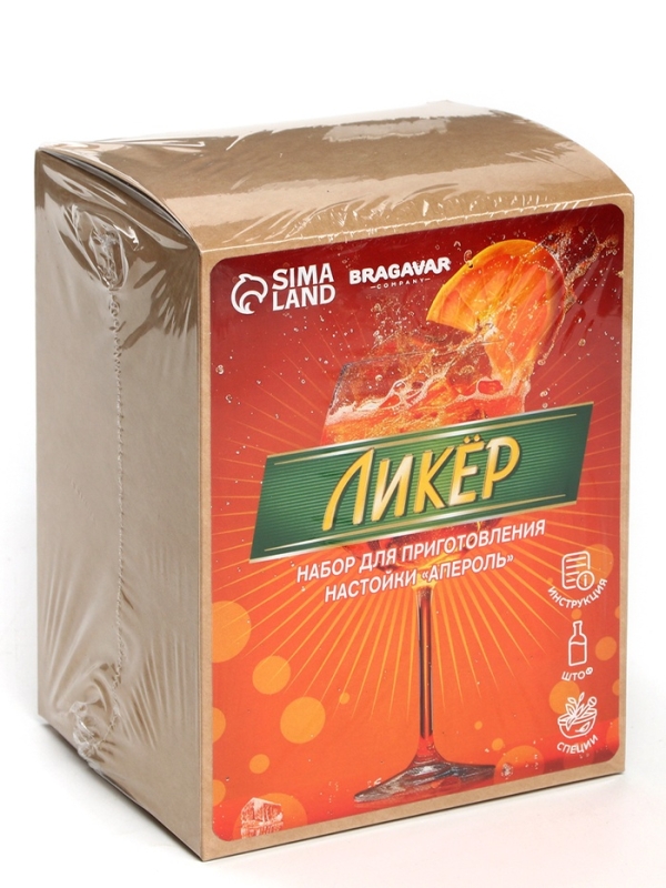 Набор для приготовления настойки &laquo;Ликёр: апероль&raquo;, набор специй, штоф