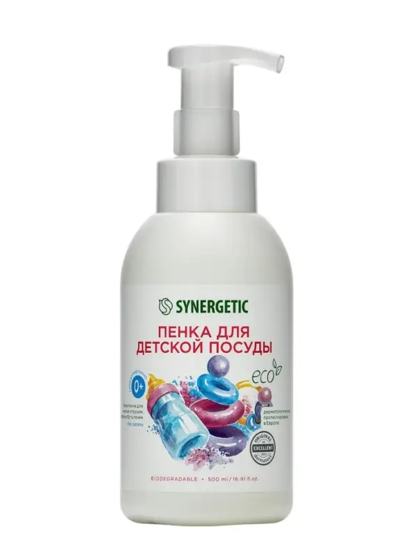 Пенка для мытья посуды Synergetic &laquo;Детская&raquo;, 500 мл
