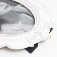 Фоторамка полистоун 10х14,5 см "Ажурные акценты" белая 16,5х21,5 см