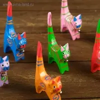 Сувенирный набор "Кошечки цветные под кольца" 4 штуки 7х5х10 см