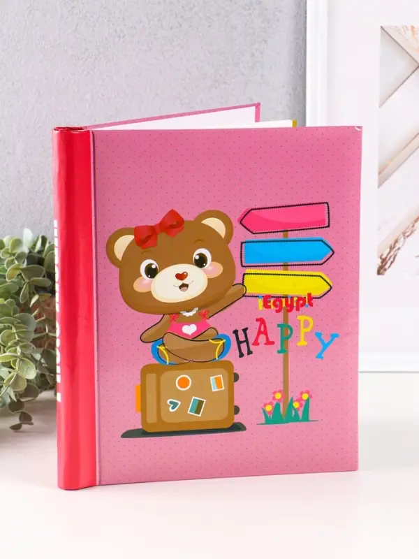 Фотоальбом 10 магнитных листов "Мишка" 23X28см, пер-т внутр.спираль