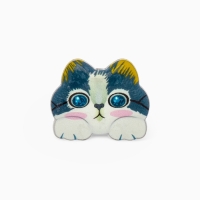 Брошь &laquo;Котёнок&raquo; озорной, цвет МИКС в серебре (неделимая фасовка 12 шт., цена за шт.)