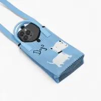 Сумка подр Пес, 12*4*17, отд на кнопке, дл ремень, голубой