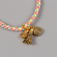 Браслет фен-шуй "Косичка. Веник и совок" регулируемая длина набор 5 шт