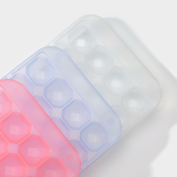 Форма для льда &laquo;Сапфир&raquo;, 28 ячеек, 24&times;12,7&times;2 см, цвет МИКС