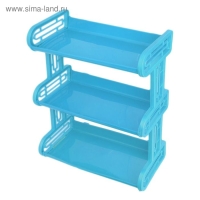 Полка навесная 3-х ярусная, 32&times;17,2&times;42 см, цвет МИКС