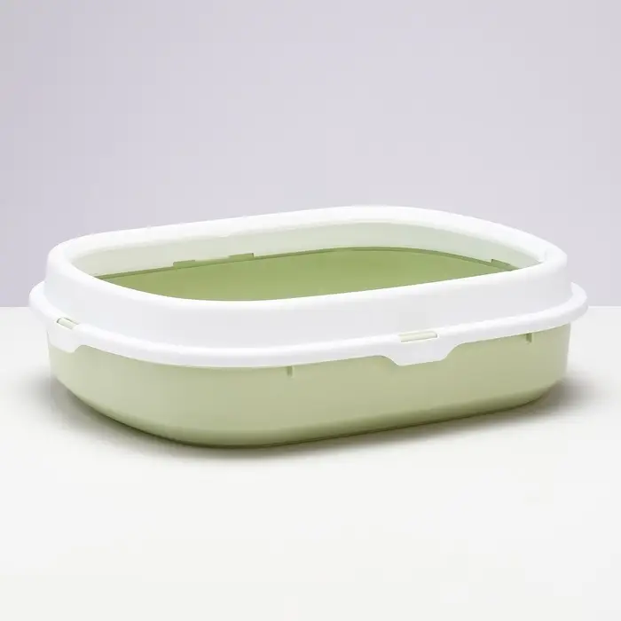 Туалет с бортом 40&times;34&times;11 см, зелёный