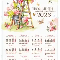 Календарь 2026 &laquo;Твои мечты&raquo;, А3