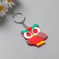 Брелок резина "Яркая сова" 6х5 см