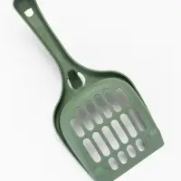 Совок для кошачьего туалета 22.5 х 10 х 5 см, Soft-touch, изумруд