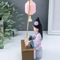 Сувенир полистоун свет "Девочка в кимоно играет на муз. инструменте" 3хAG3 6,5х11,5х21 см