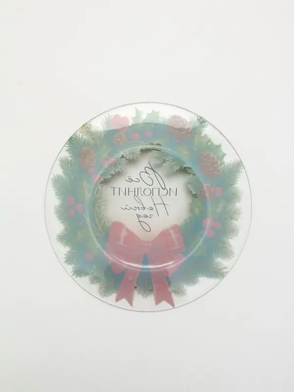 Тарелка ноовгодняя &laquo;Венок на Новый год&raquo;, 19.6 см