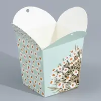 Коробка бонбоньерка, упаковка подарочная, &laquo;Ромашки&raquo;, 8 х 7.5 х 6 см см