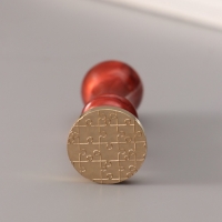 Печать для сургуча с пластиковой ручкой "Пазл" 6,3х2,5х2,5 см