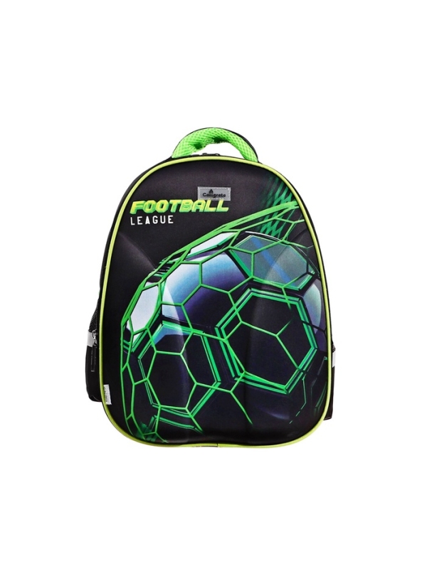 Рюкзак каркасный школьный, 39 х 30 х 14 см, Calligrata "Футбольный мяч"