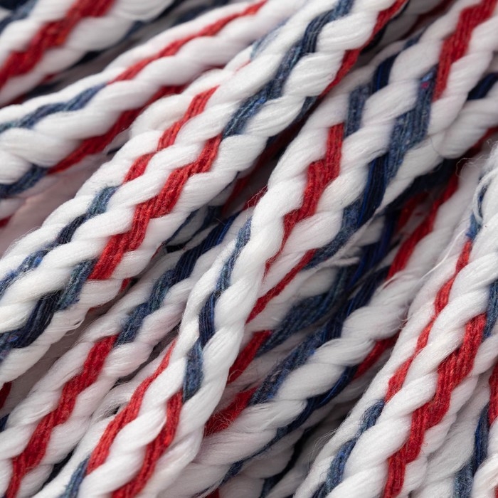 Насадка для швабры верёвочная Доляна, микрофибра, 30&times;7&times;6,5 см, цвет МИКС