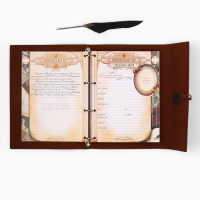 Родословная книга &laquo;Наш род&raquo;, с пером, 56 листов, коричневый, 35 х 25 см